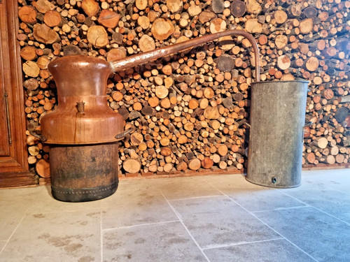Ancien alambic cuivre - ancien,