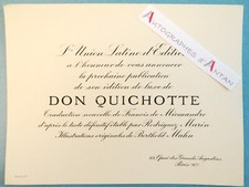 ● DON QUIXOTE cardboard luxury edition Francis de Miomandre Berthold Mahn Stern