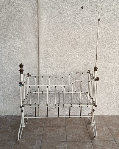 Berceau vintage lit bébé - berceau,