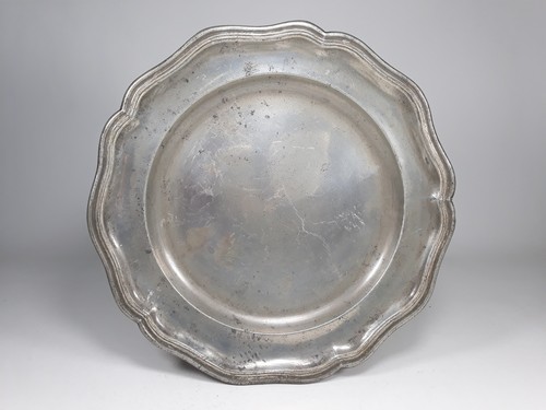 Assiette xixème étain 1801 - étain,
