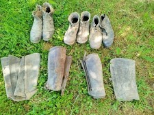 Lot Brodequins Et Guêtre