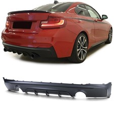 Diffuseur Performance Noir Mat Compatible pour 2er BMW F22 F23 228i M235i M240i