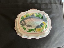 Moule en porcelaine Cordon Bleu motif poisson citron