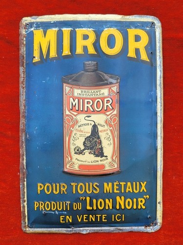 Plaque publicitaire ancienne