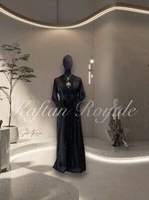 Kaftan-Takchita-Moroccan Luxury Wedding Dress Women Black