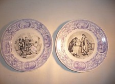 2 assiettes Christophe Colombe