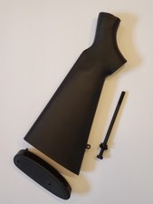 Mossberg 500/590/590 A1 Black Synthetic Stock with Hardware. 12 Gauge.