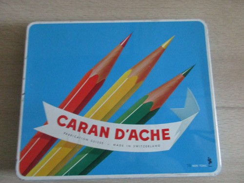 Boîte crayons couleur - boîte, de