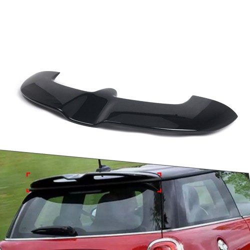 Black rear window roof spoiler - rear,