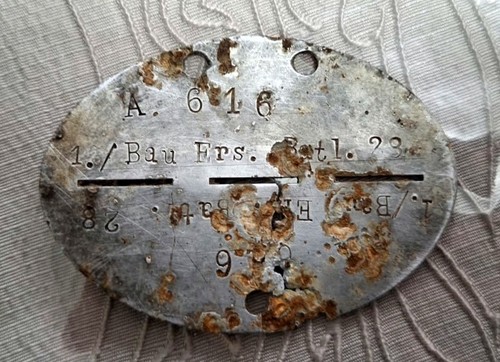 Plaque identité allemande - , du