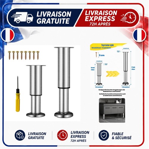 Pieds meuble réglables en - pieds,