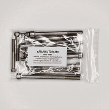YAMAHA TZR 250 1986-1995 Kit n°3 vis BTR inox carters moteur TZR250 