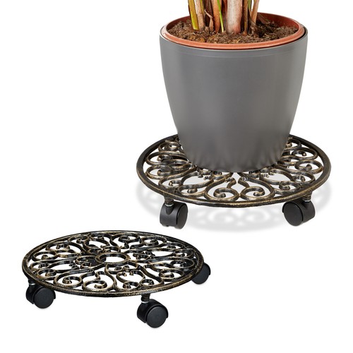 Porte plante roulettes support - porte,
