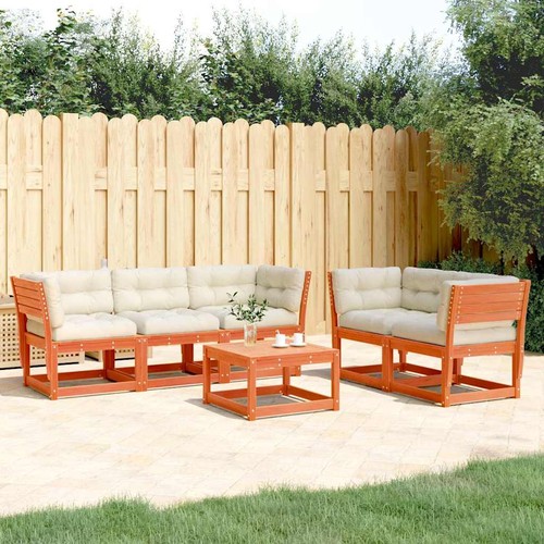 Salon jardin avec coussins - jardin,
