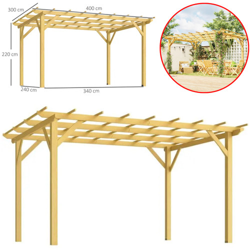 Outsunny pergola gazebo - pergola,
