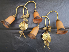 Paire appliques lustre lampe