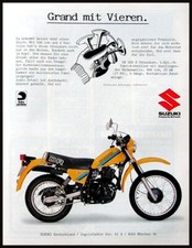 Suzuki DR 500 S, Original 1981 Advertising Laminated