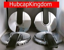 NEW 2006-2010 HUMMER H3 H-3 CHROME w/ BLACK BAR Wheel Center Hub Cap Hubcap SET