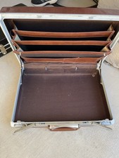 Vintage Samsonite Accord Hard Shell Attache Briefcase Combination Lock Brown