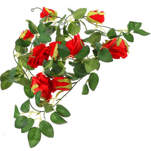 Rose artificielle avec tige - rose,
