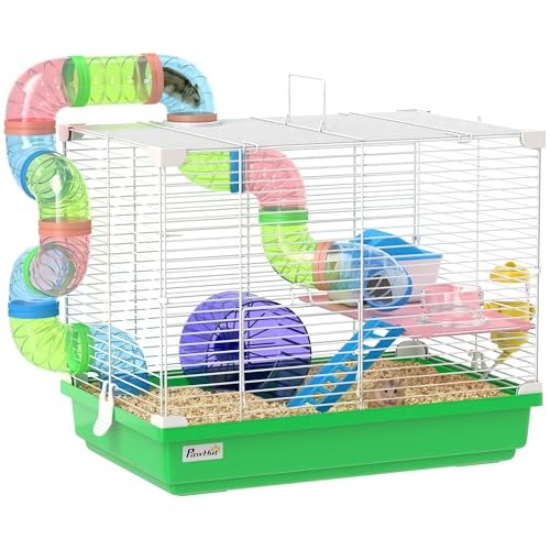 Pawhut cage hamster rongeur - pawhut, à