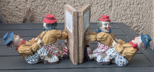 Serre livre clown résine - serre,