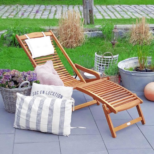 Chaise longue bois - chaise,
