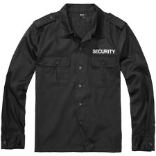 Brandit Chemise à manches longues Security US Homme Tactique Police Noir