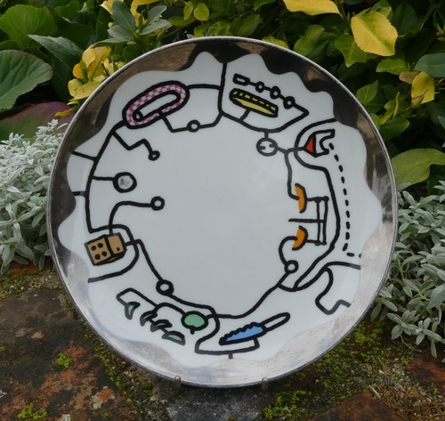 Assiette vintage décor - assiette,