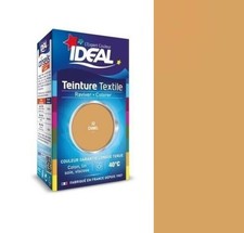 Teinture avec fixateur camel sable cappuccino 32 tissu vêtement textile coton li