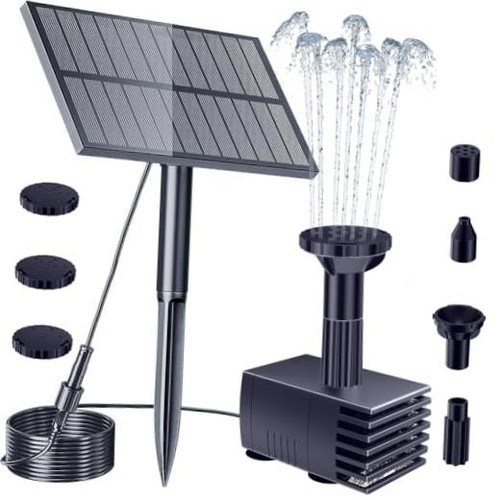 Upgraded solar fountain pump - upgraded,