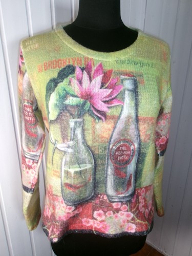 Pull épais chaud vert rose - épais,