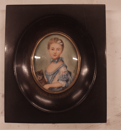 Ancienne peinture miniature - ancienne,