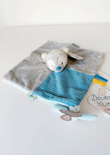 Doudou plat carré - doudou, tim