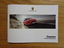 Porsche Cayenne Service History Book
