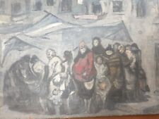 Huile sur carton par Henri