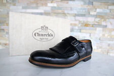 Church's Eu 42,5 Royaume-Uni 8.5 Chaussures Pantoufle Shanghai Calf Noir Neuf