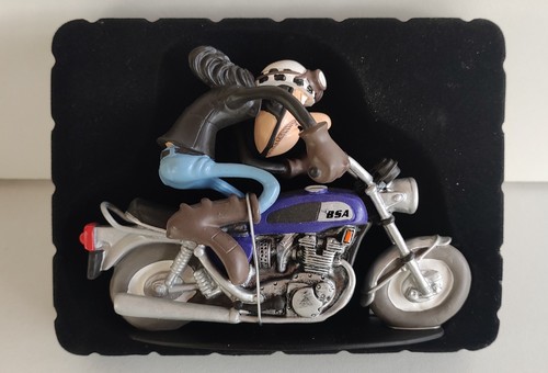 Figurine moto résine joe - figurine, en
