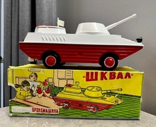 VINTAGE URSS BOAT TOY AMPHIBIE