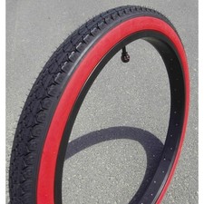 Pneu Cruiser Noir Flanc Rouge