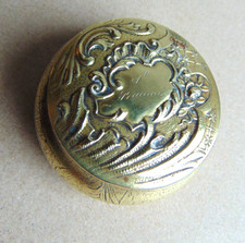 Pilulier ancien Art Nouveau