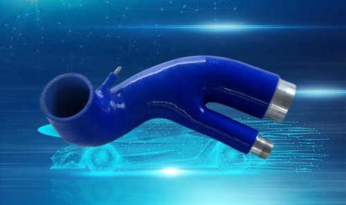 Blue silicone radiator - silicone,