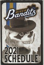 2021 Quad Cities River Bandits pocket schedule