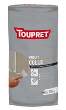 Enduit colle montage rebouchage cloison carreau de plâtre 15kg TOUPRET