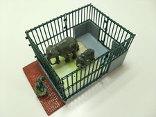 Diorama zoo - Éléphants