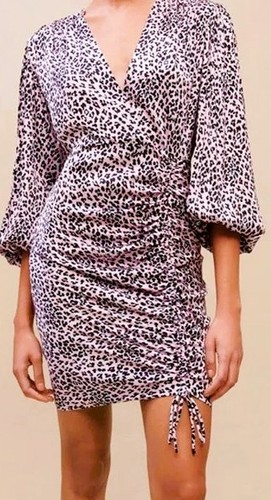 Robe maje léopard rose - robe,