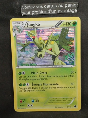 Carte pokémon jungko holo - jungko,