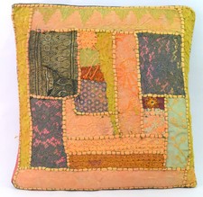 Housse De Coussin Vintage Indienne Parfaite Pour Décorer Un Canapé Divan.