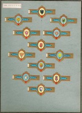 12 CIGAR RINGS - TULIPS - FLOWERS