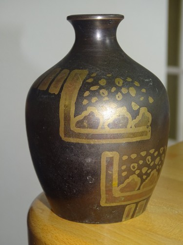 Ancien vintage vase laiton - vase,